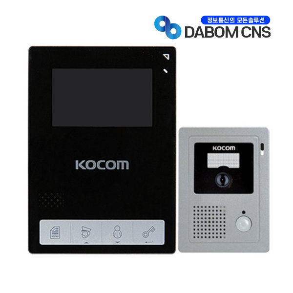 코콤 KCV-434  / KC-C60 블랙  비디오폰 인터폰 교체 설치